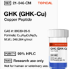 GHK (GHK-Cu) 200mg Copper Peptide (Twist Off Cap)